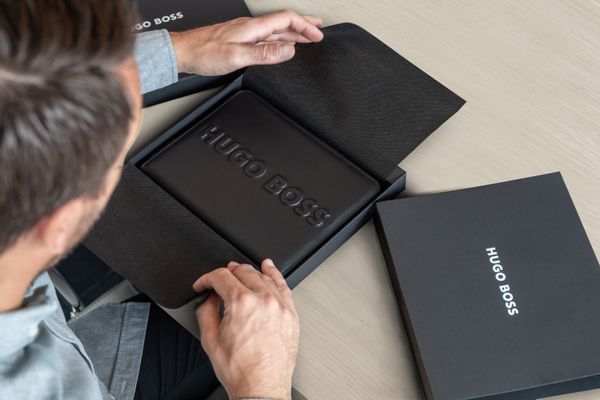 Conference folder A5 Label Black - 2
