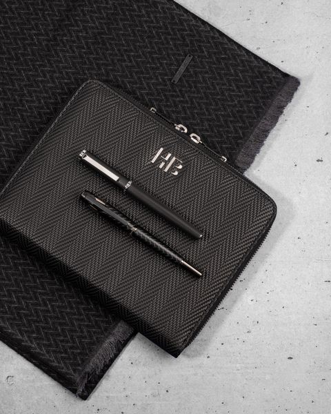 Rollerball pen Formation Herringbone Chrome - 1