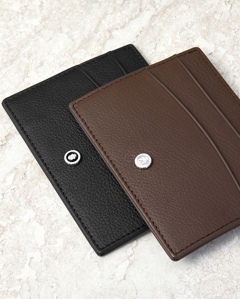 Card holder Button Black - 6