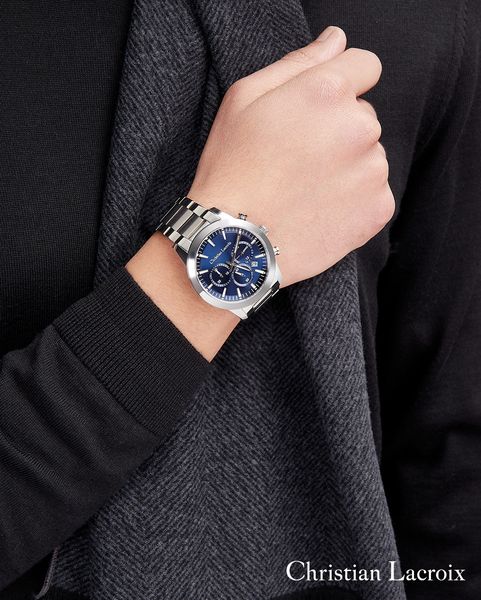 Relógio de datas Astrum Chrome / Navy - 1
