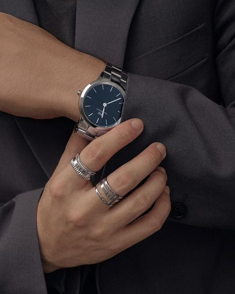 Watch Iconic Link Arctic Silver&Blue D28 - 4