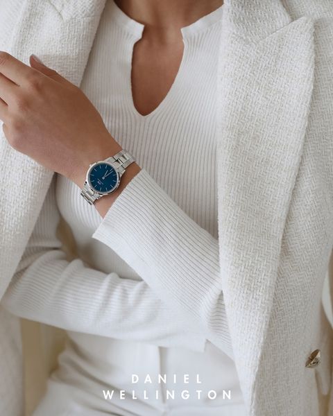 Watch Iconic Link Arctic Silver&Blue D28 - 5