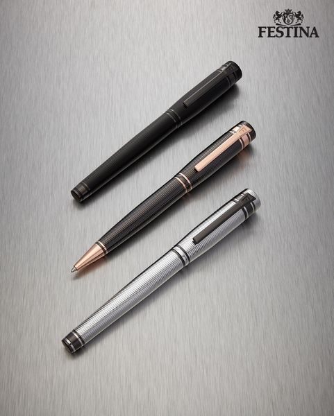 Ballpoint pen Bold Stripe Gun & Rosegold - 3