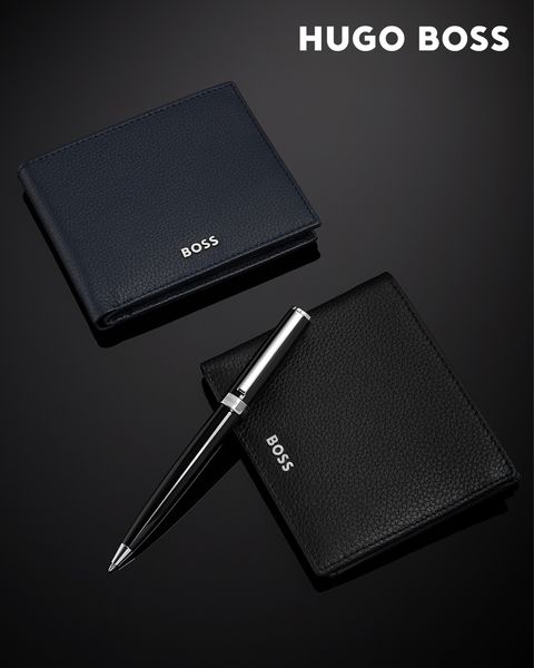 Money wallet with flap Classic Grained Black - 1