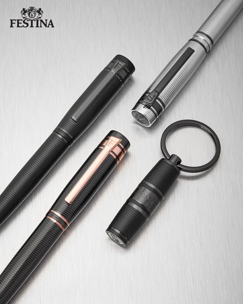 Fountain pen Bold Stripe Gun & Rosegold - 3