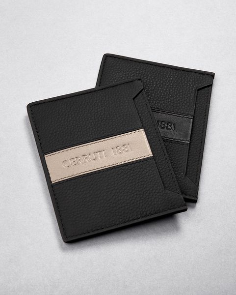 Card holder Delano Taupe & Black - 1