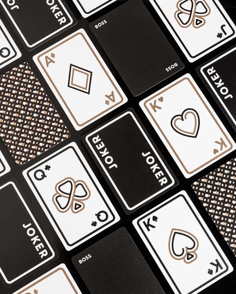 Playing cards 2 decks Iconic Black - 1