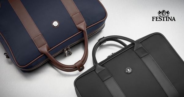 Document bag Button Black - 2