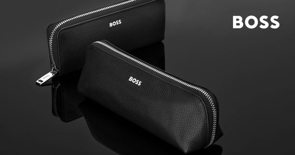 Small pen case Classic Grained Black - 1