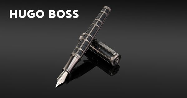 Fountain pen Frame Grid Black & Gun - 2
