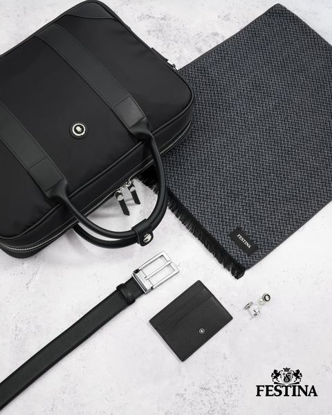 Cufflinks Chronobike Black & Silver - 1