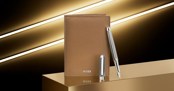 Folding card holder Classic Grained Camel - 1