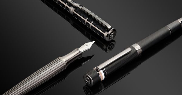 Fountain pen Frame Grid Black & Gun - 1