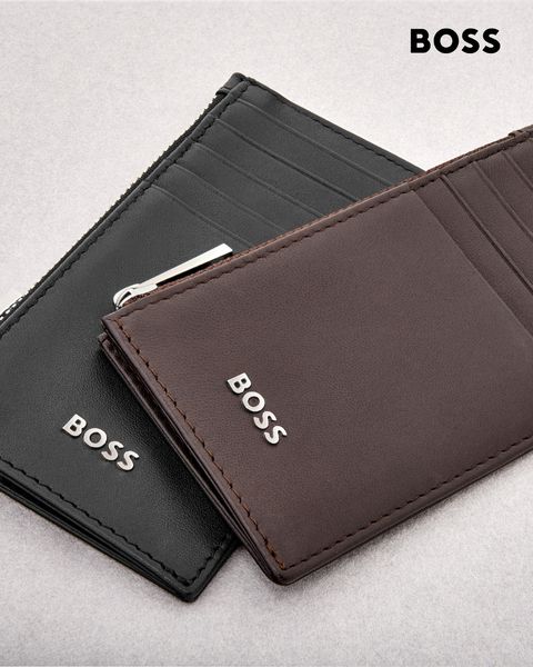 Card holder zip Classic Smooth Black - 1