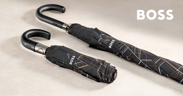 Umbrella Checkered Black - 1
