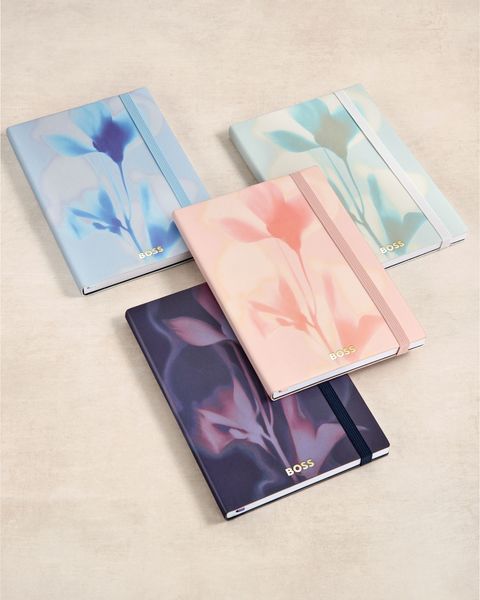 Notebook A5 Holographic Flower Navy Lined - 1