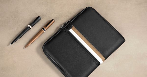 Ballpoint pen Arche Brushed Ring Camel - 2