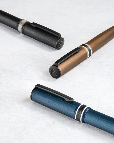 Ballpoint pen Arche Brushed Ring Camel - 1