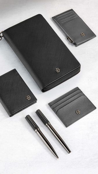 Travel wallet Double B Saffiano Black - 1