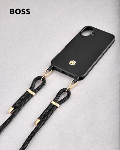 Case for iPhone 16 Plus Double B Black & Gold - 1