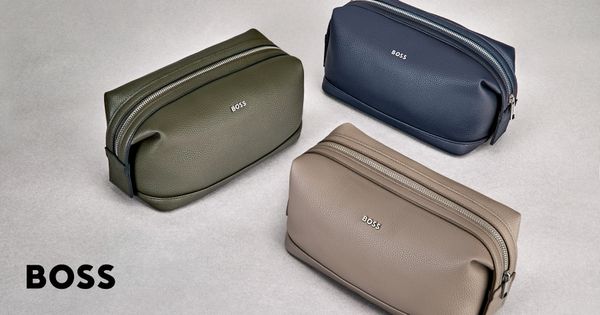 Toiletry Bag Classic Grained Navy - 1