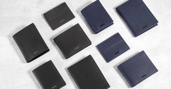 Folding card holder Grid Navy - 2