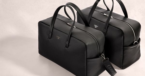 Travel bag Paxton Black Grained - 1