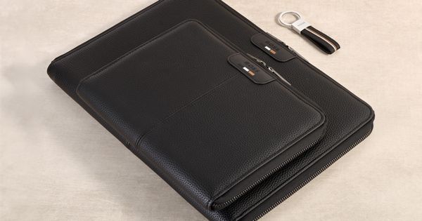 Conference folder zip A4 Emblematic Black - 2