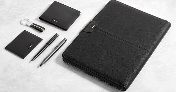 Conference folder zip A4 Emblematic Black - 3